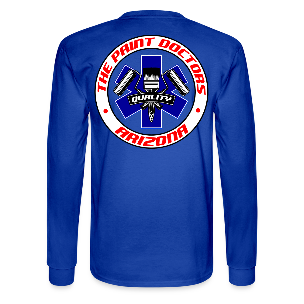 Paint Docs Long Sleeve - royal blue