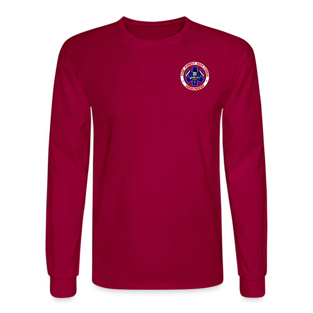 Paint Docs Long Sleeve - dark red