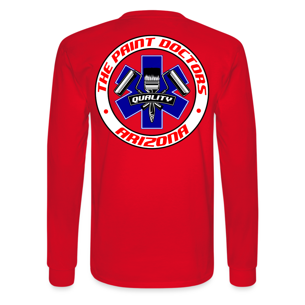 Paint Docs Long Sleeve - red