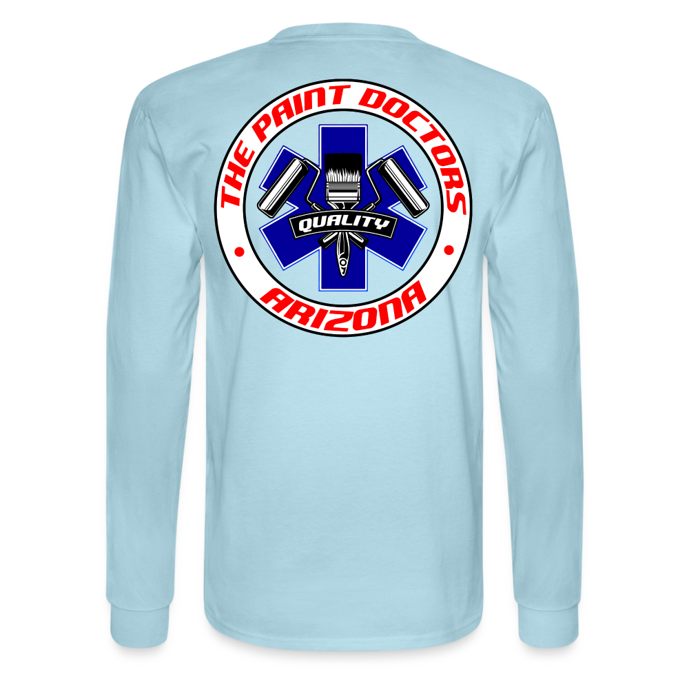 Paint Docs Long Sleeve - powder blue