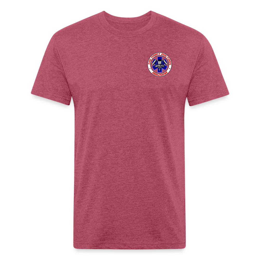 Paint Docs T Shirt - heather burgundy