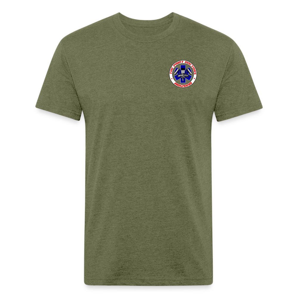 Paint Docs T Shirt - heather military green
