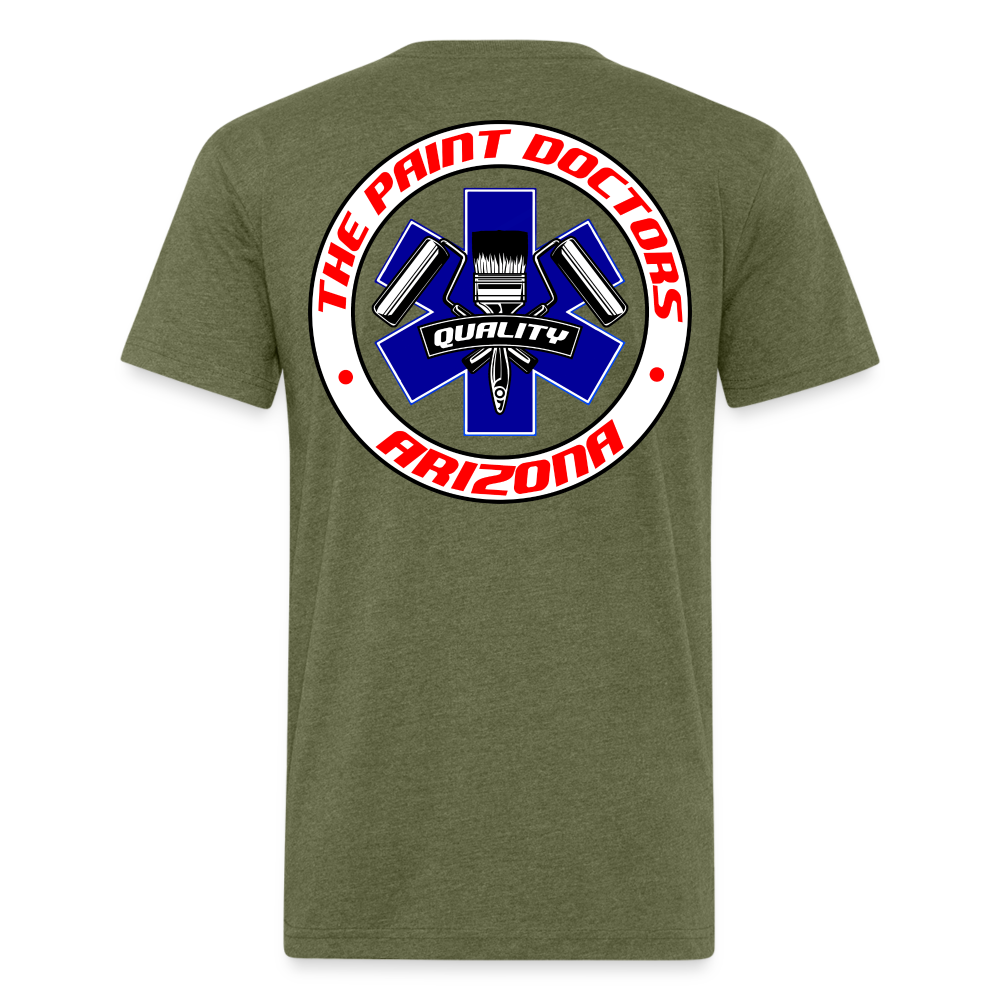 Paint Docs T Shirt - heather military green