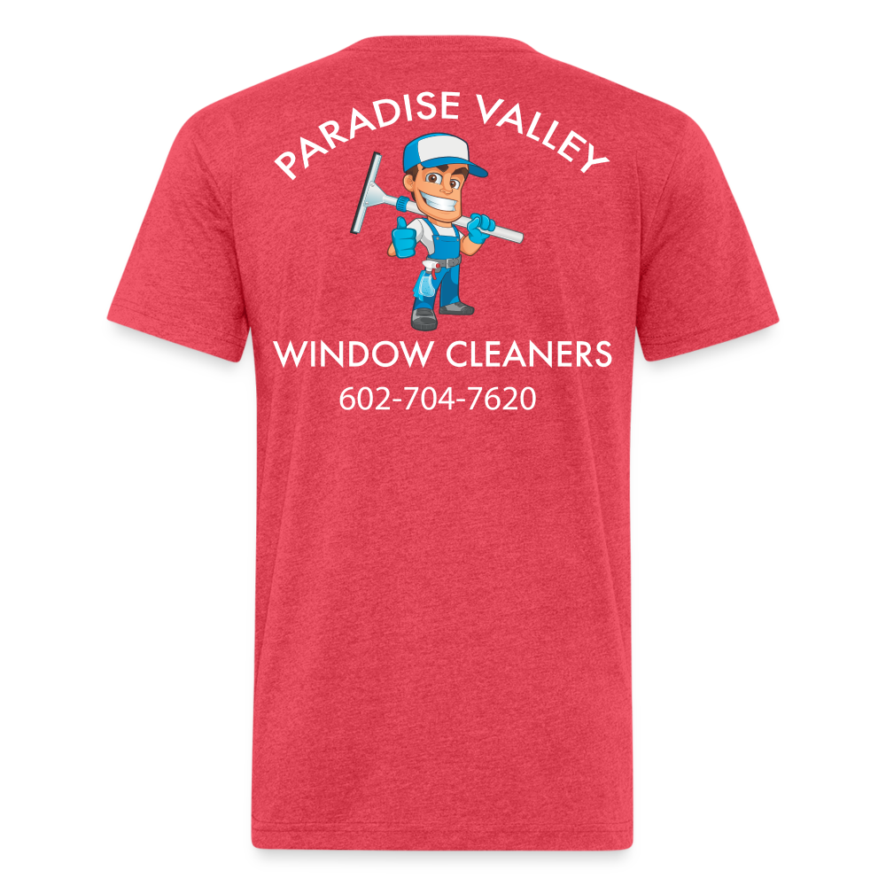 PV window New Logo Cotton/Poly T-Shirt by Next Level - heather red