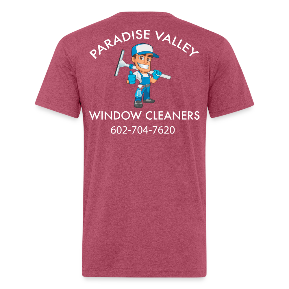 PV window New Logo Cotton/Poly T-Shirt by Next Level - heather burgundy