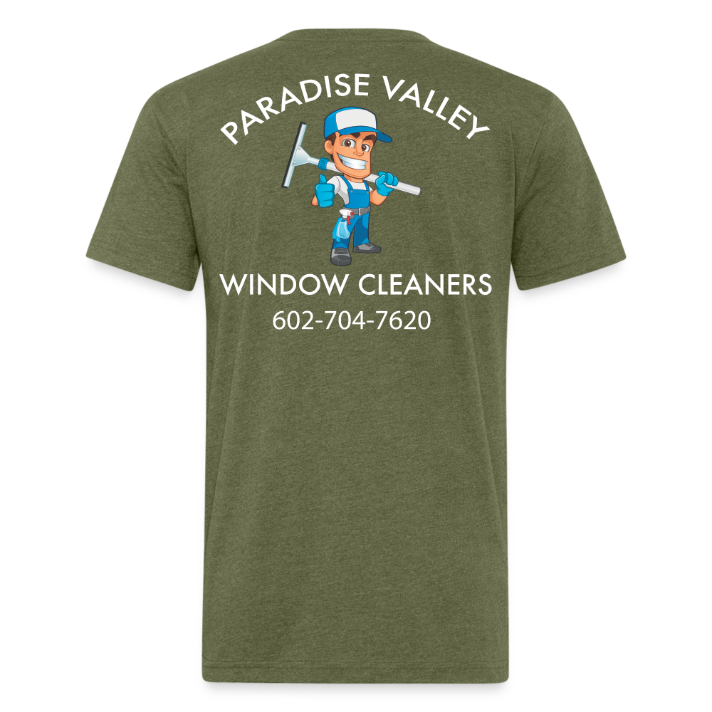 PV window New Logo Cotton/Poly T-Shirt by Next Level - heather military green