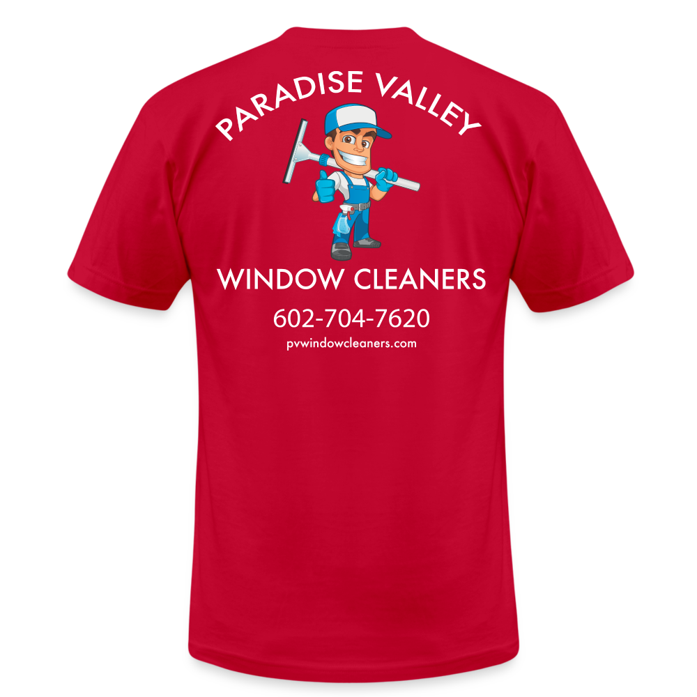 PV Window New Logo *Jersey T-Shirt by Bella + Canvas - red