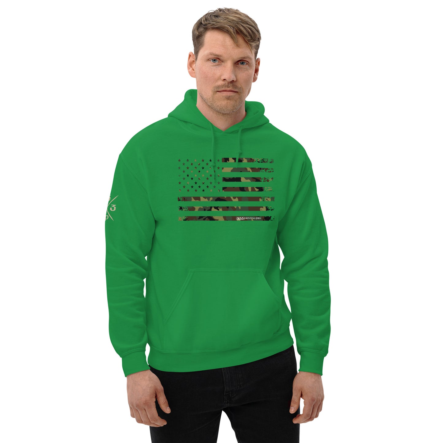 333 Camo Flag FDE WL Hoodie