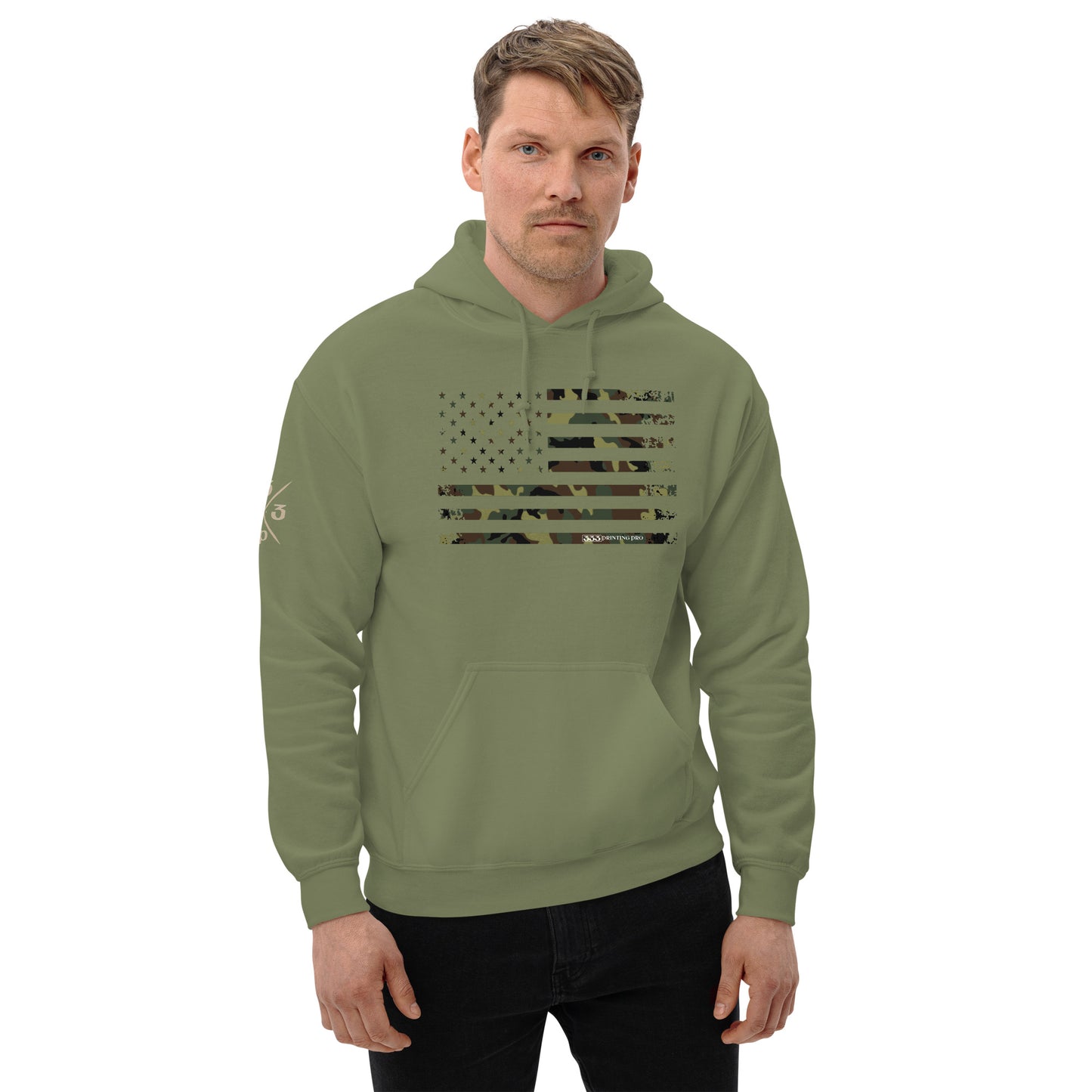 333 Camo Flag FDE WL Hoodie