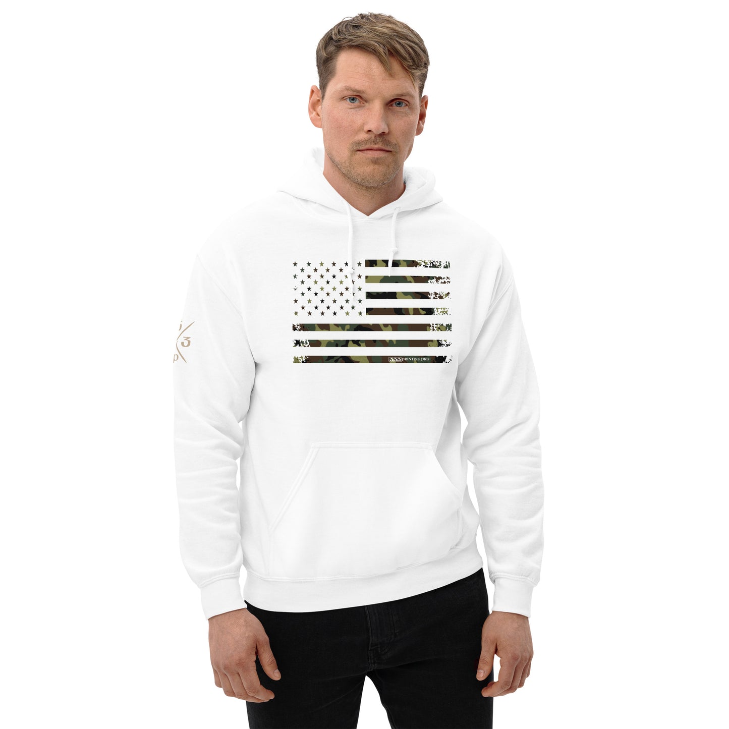 333 Camo Flag FDE WL Hoodie